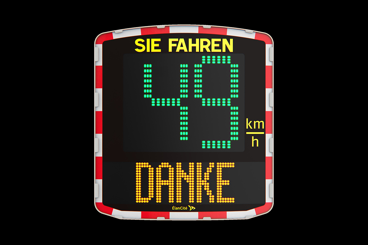 Geschwindigkeitsanzeige